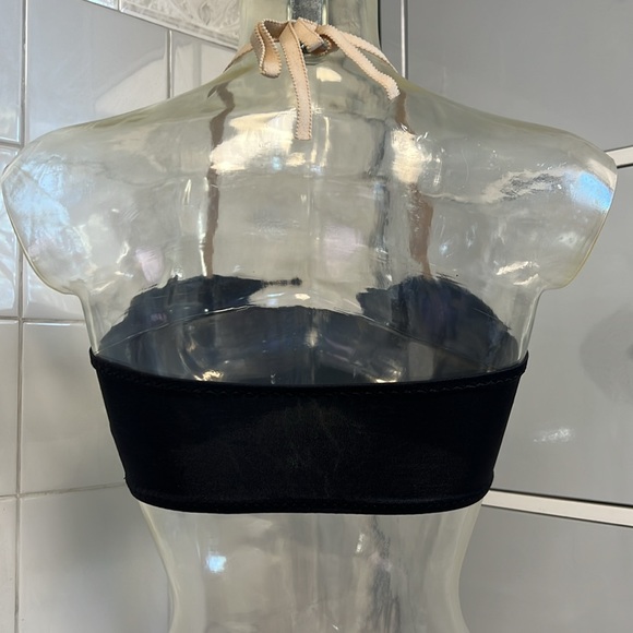 Spandex Bra Costume Liner: Pinch Front Bandeau, Multi-Way Straps NWOT M or L - Picture 2 of 5